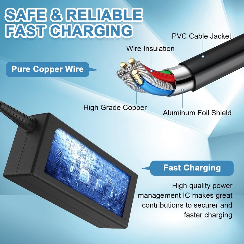 Eagleggo محول طاقة EAGLEGGO من AC 100-240V إلى DC 24V 3A بديل لجهاز مسح الصور Fujitsu سلسلة FI fi-7160 fi-7180 fi-7260 fi-7280 PA03586-B015 سلك طاقة AC - Image 4